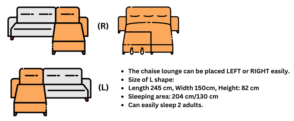 Berlin Sofa Bed With Storage