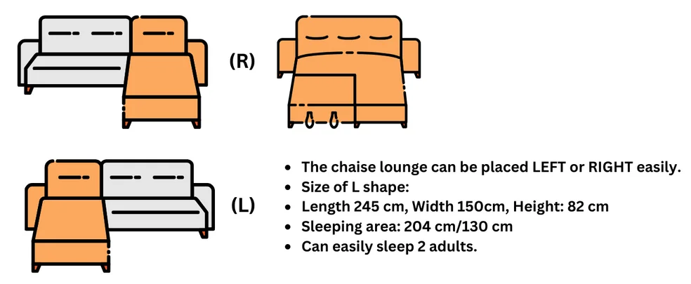 Berlin Sofa Bed With Storage