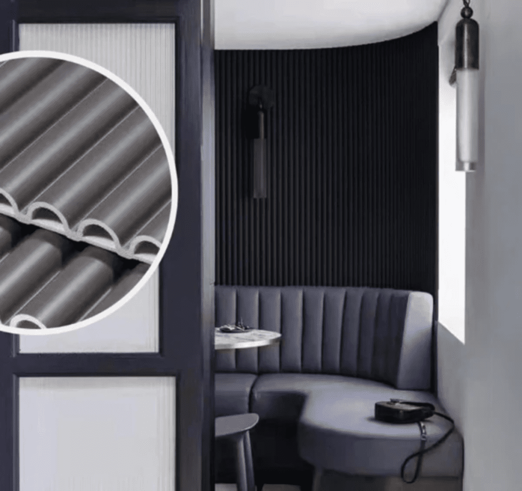 Black Fluted Wall Panels