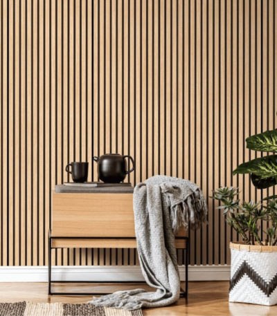 Wood Effect Slatted Wall Panels