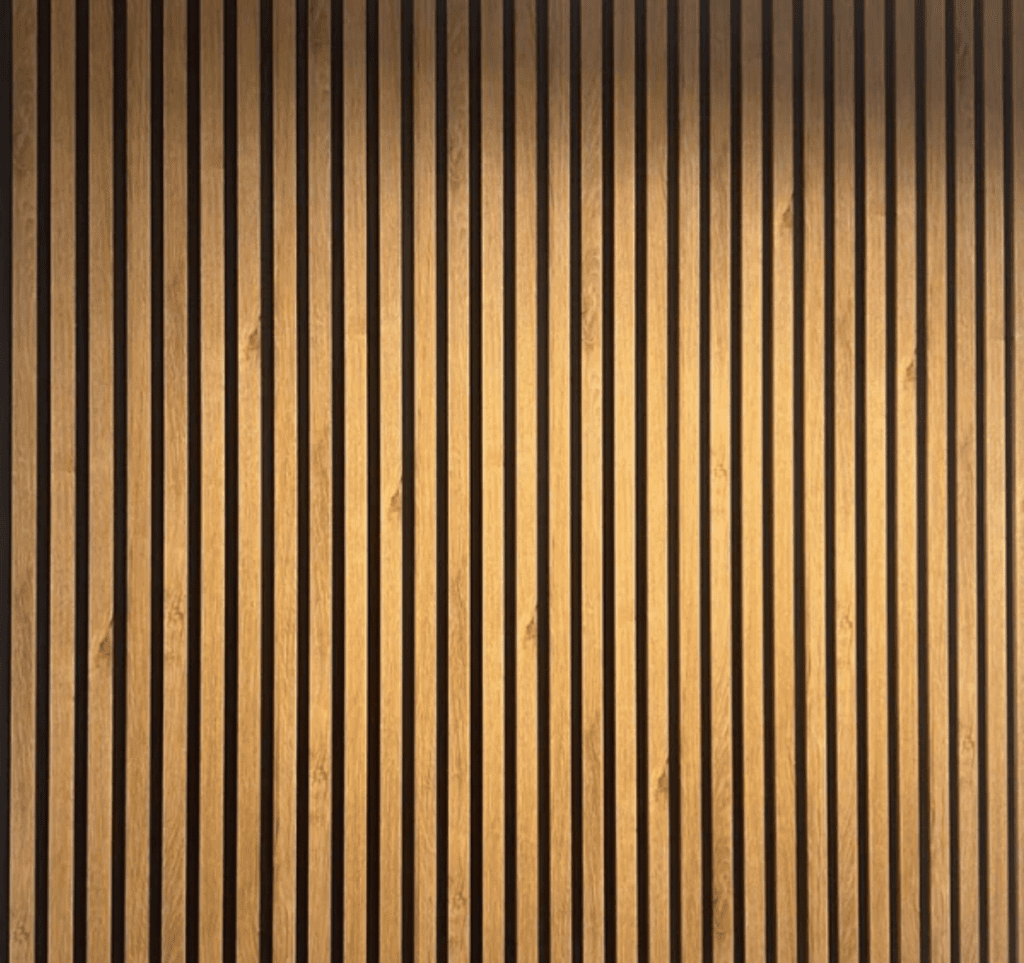 Wood Veneer Acoustic Slatted Wall Panels
