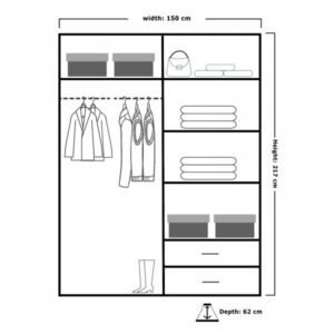 Queen Sliding Door Wardrobe