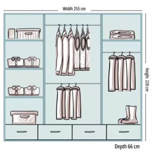 Sycylia High Gloss Wardrobe