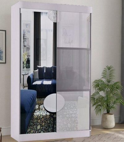 Manhattan High Gloss Sliding Door Wardrobe