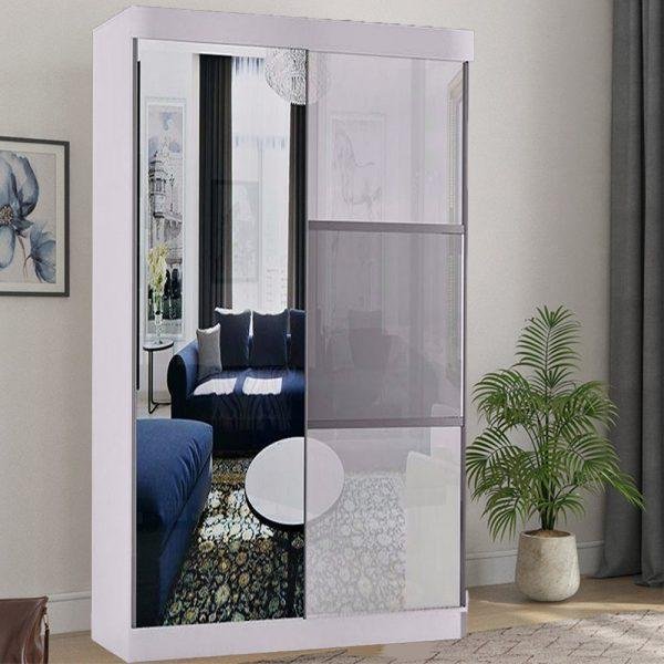 Manhattan High Gloss Sliding Door Wardrobe