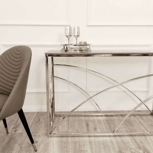 Stella Chrome Console Table