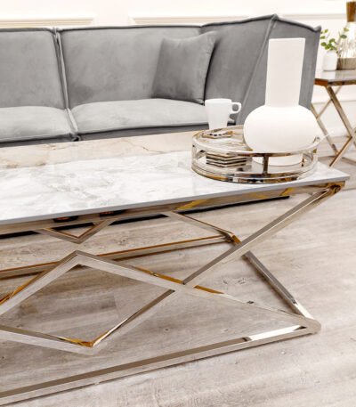 Vesta Chrome Coffee Table